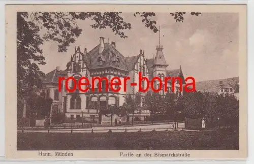 37380 Ak Hann. Münden Partie an der Bismarckstrasse 1929