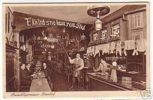 09741 Ak Düsseldorf Radschlägermuseum um 1930