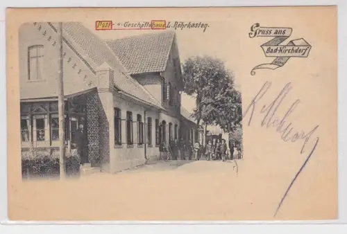 51730 AK Gruss aus Bad-Kirchdorf in Hann. - Post-& Geschäftshaus L. Röhrkasten