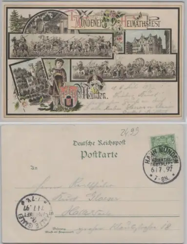 98147 Mehrbild Ak 1. Mündener Heimatfest Hann. Münden 1897