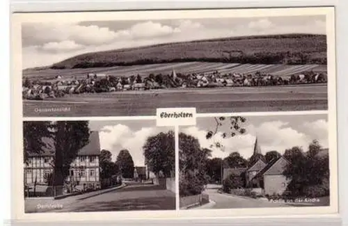 42094 Mehrbild Ak Eberholzen Dorfstr., Partie a.d. Kirche, Gesamtansicht um 1930
