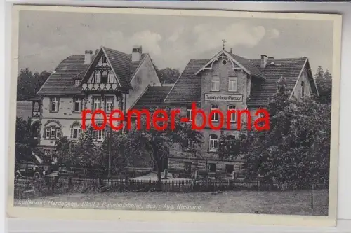 60969 Feldpost Ak Luftkurort Hardegsen Bahnhofshotel 1940