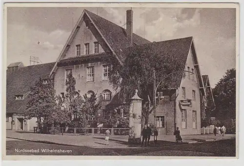 67073 Ak Nordseebad Wilhelmshaven Restaurant und Café Seemannshaus um 1925