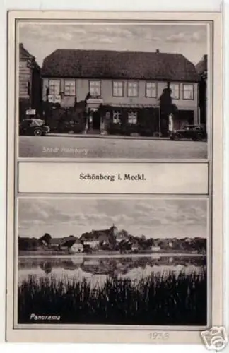 09877 Ak Schönberg in Mecklenburg Gasthof 1938