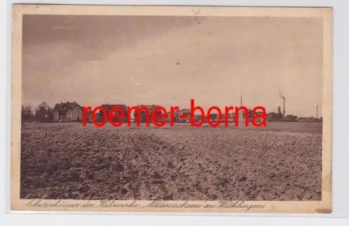 82062 Ak Arbeiterhäuser der Kaliwerke 'Niedersachsen' zu Wathlingen 1932