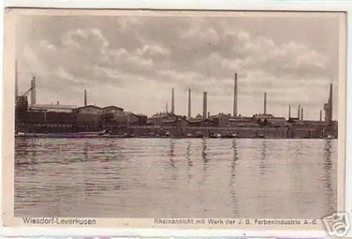 18015 Ak Wiesdorf Leverkusen IG Farbenindustrie 1929