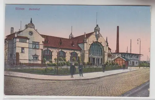 25773 Ak Witten Bahnhof um 1910