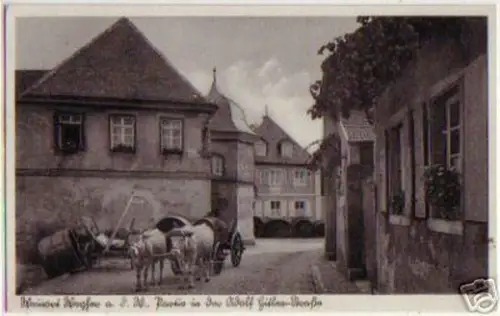 11180 Ak Weinort Weyhen a.d.W Straßenansicht 1938