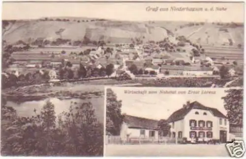 25206 Ak Gruß aus Niederhausen an der Nahe 1928