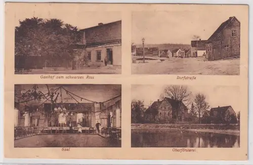 907641 Ak Gruß aus Ziegelroda  Gasthof zum schwarzen Ross usw. 1926