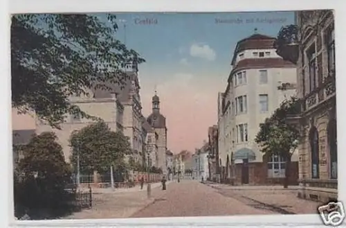 33416 Ak Crefeld Steinstraße mit Amtsgericht 1921