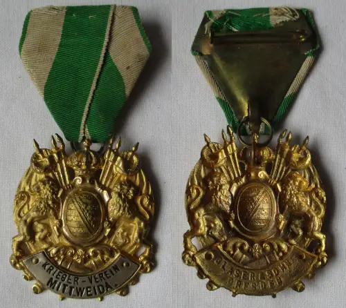 Abzeichen K.S.K.V. königlich sächsischer Krieger-Verein Mittweida (104133)