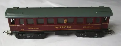 schöner Märklin Mitropa Speiswagen 342 Blech Spur H0 (163751)