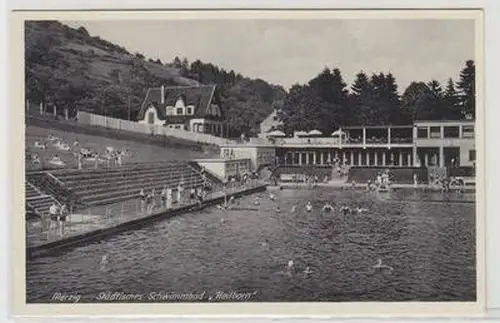 52443 Ak Merzig Städtisches Schwimmbad "Heilbronn" 1940