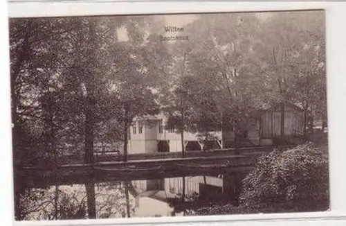 50438 Feldpost Ak Witten Bootshaus 1916