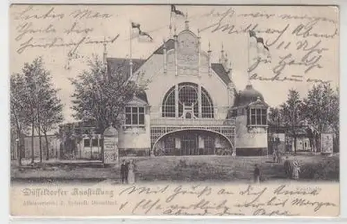 54271 Ak Düsseldorfer Ausstellung Festhalle 1902