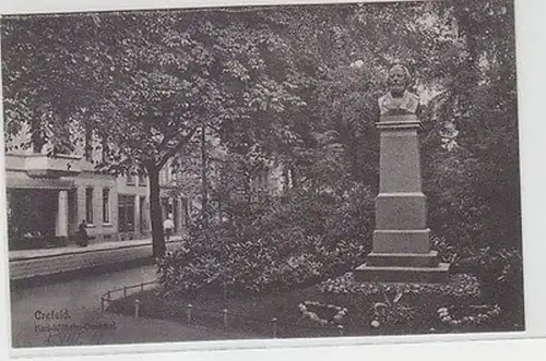 63170 AK Crefeld Karl-Wilhelm-Denkmal um 1920