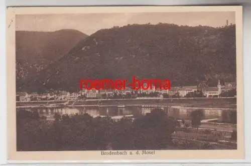 68608 Ak Brodenbach an der Mosel Totalansicht um 1930