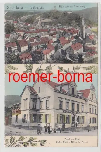 82757 Mehrbild Ak Stromberg (Hunsrück) Hotel zur Post um 1910