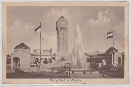 86 Feldpost Ak Düren Rheinland Cölnplatz 1916