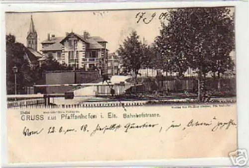09666 ak Gruss aus Pfaffenhofen im Elsass 1904