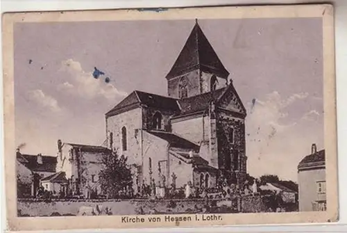 60441 Ak Kirche von Hessen in Lothringen 1916