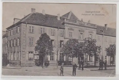 68515 Feldpost Ak Saargemünd Pensionat St. Christiana 1916