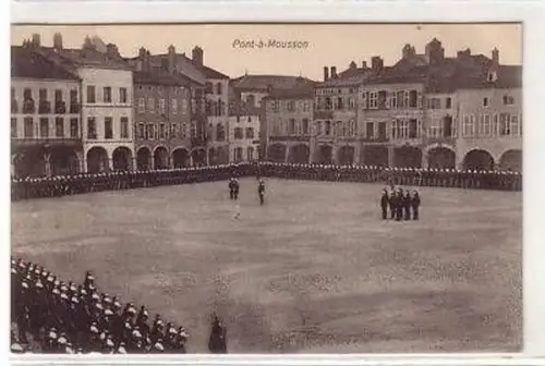 45316 Feldpost-Ak Pont-à-Mousson Parade Appell 1915