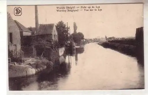 54404 Ak Wervik Belgien Zicht op de Lys 1915