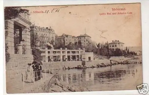 33687 Ak Abbazia Südstrand Quitta Bad Arkaden Café 1908