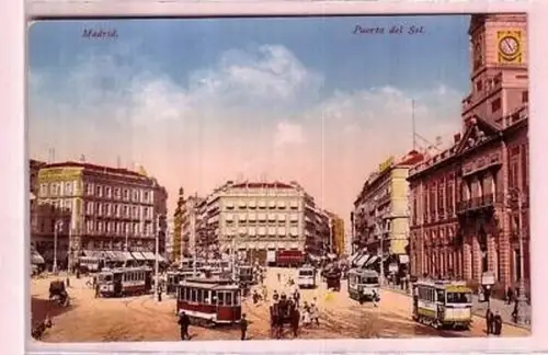 44853 Ak Madrid Spanien Puerta del Sul um 1910