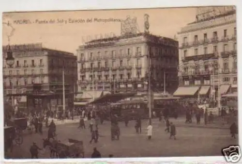 31066 Ak Madrid Puerta del Sol y Estacion del Metropol.