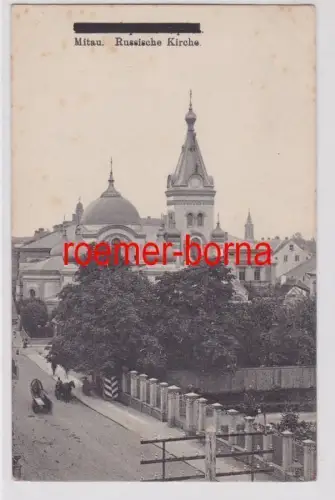 84762 Ak Mitau Jelgava Russische Kirche 1916