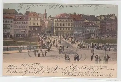 51908 Ak Wien Ferdinandsbrücke 1902