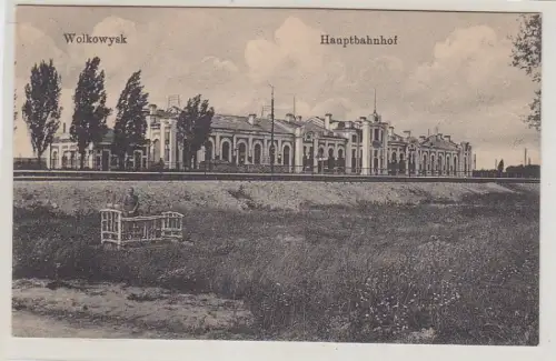 34502 Ak Wolkowysk Weissrussland Hauptbahnhof um 1915