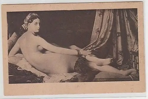 46738 Erotik Ak Frauenakt, Ingres: "Ruhende Odaliske" um 1930