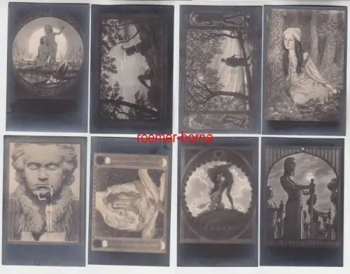 74086/8 Erotik Ak Kunst und Skulpturen um 1910