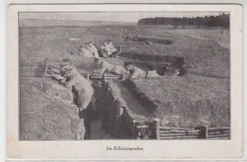 45964 Feldpost Ak im Schützengraben 1. Weltkrieg 1916