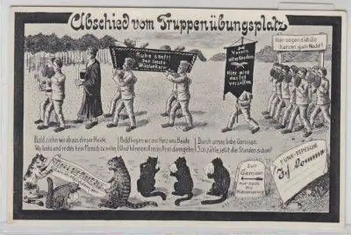 49657 Militaria Ak Abschied vom Truppenübungsplatz um 1930