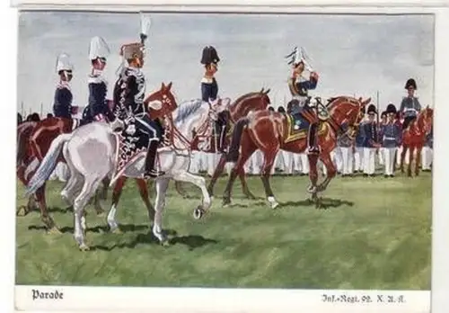56089 Ak "Parade" Infanterie Regiment 92 X.A.K. um 1930