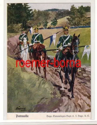 80094 Ak Bayr. Chevauleger Regt.8.I. Byr.A.K. Patrouille um 1930