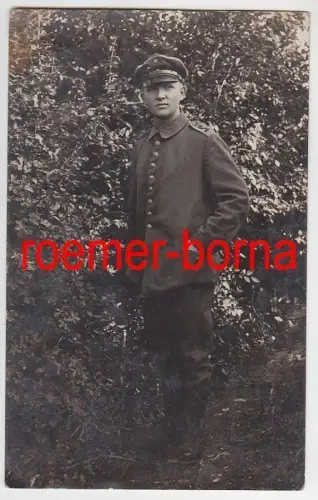 23559 Foto Ak Soldat des Luftschifferbataillon 1. Weltkrieg