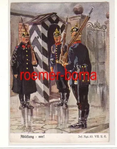 74284 Ak Infanterie Regiment 53 VII.A.K. 'Ablösung - vor!' um 1930