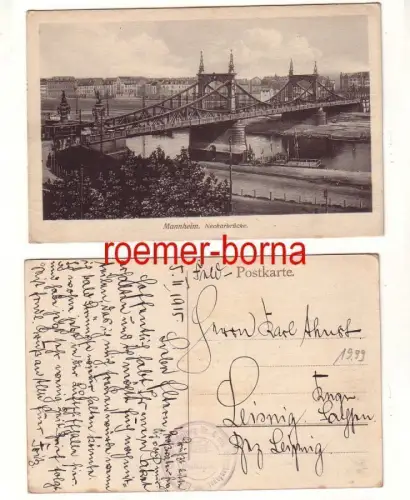 79739 Ak mit Stempel Luftschiffer Ersatzabteilung Nr.4 im 1. Weltkrieg 1915