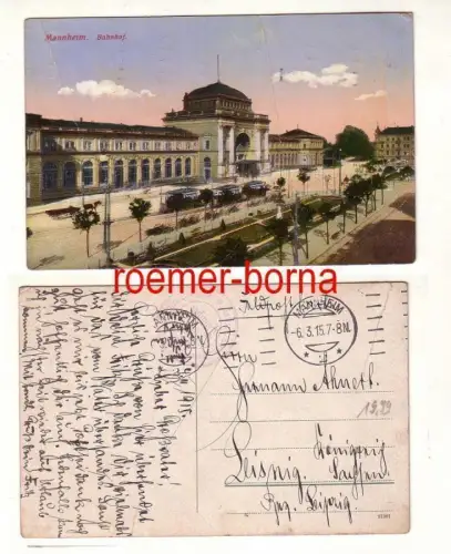 79740 Ak mit Stempel Luftschiffer Ersatzabteilung Nr.4 im 1. Weltkrieg 1915