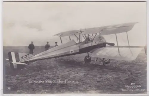 98510 Ak erbeutetes französisches Flugzeug im 1. Weltkrieg um 1915