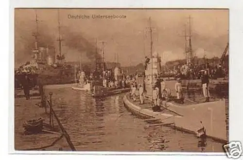 21758 Feldpost Ak Deutsche Unterseeboote 1916