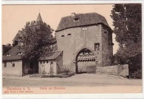 56844 Ak Naumburg an der Saale Partie am Marientor um 1900
