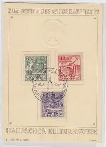 35049 Sonderkarte Aufbau Hallischer Kulturstätten 1946