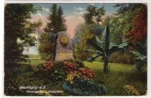 48504 Ak Naumburg a.S. Bürgergarten Jahndenkmal 1911